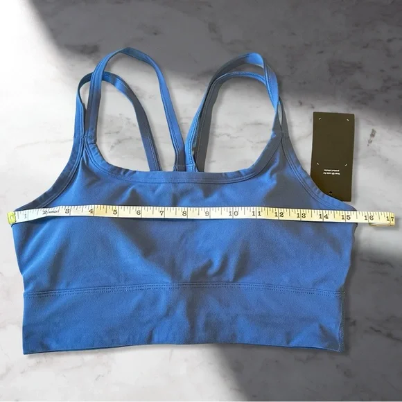 NWT Fabletics Principal Longline Medium Impact Sports Bra In Classic Indigo Sz M - Picture 9 of 11